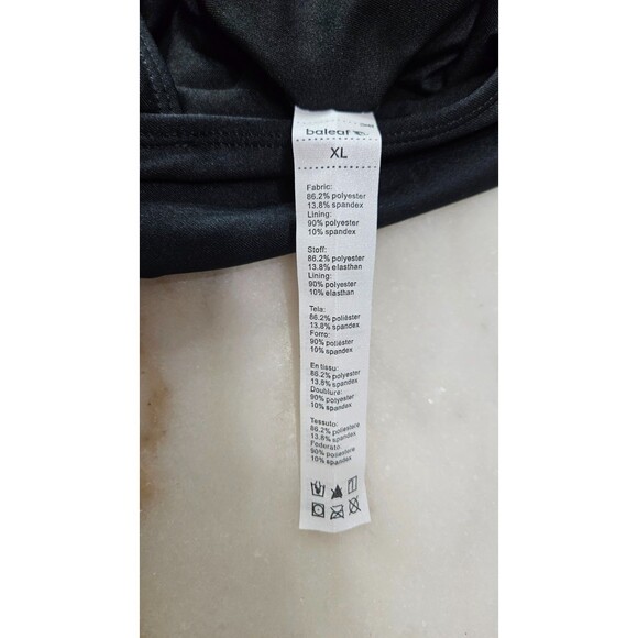 NWT Baleaf Black Sleeveless Pullover Round Neck Women's Swim Suit Size XL - Picture 5 of 6